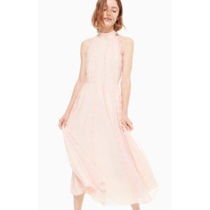 Kate Spade Madison Nadea Blush Pink Lace Silk Dress Sz 10
